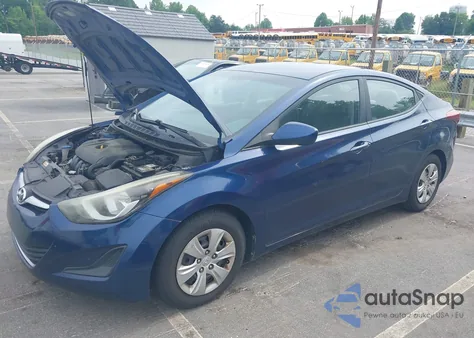2016 Hyundai Elantra Se из США, поврежденный, VIN 5NPDH4AE6GH663582